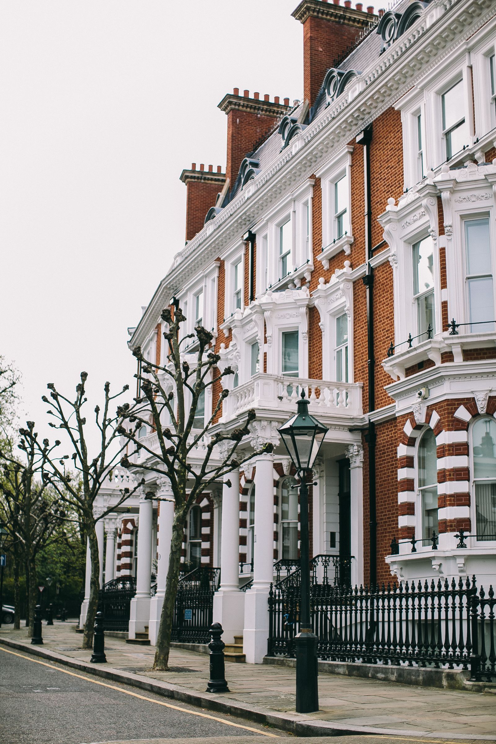Victorian terraced street in London